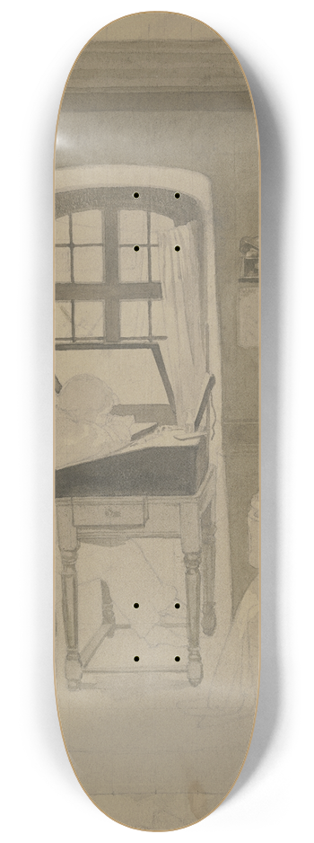 Johannes Eissenhardt - Der Knstler bei der Arbeit 8.25 inch art skate deck