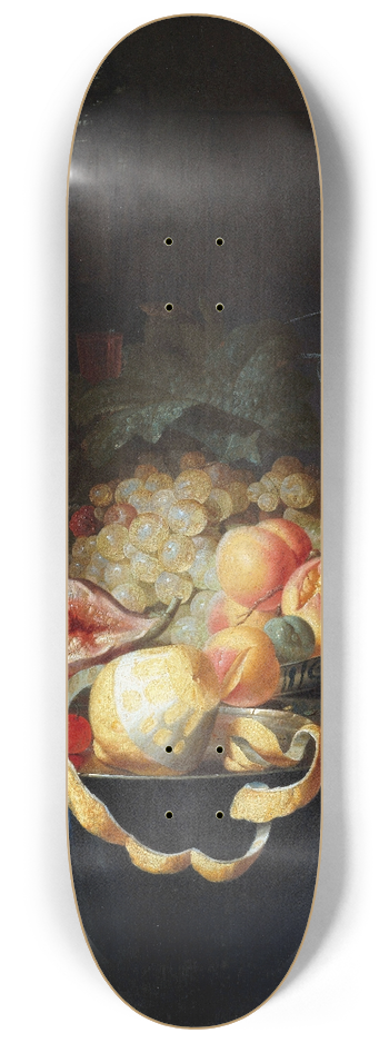 Johannes Hannot - Still Life with Fruit 8.25 inch art skate deck