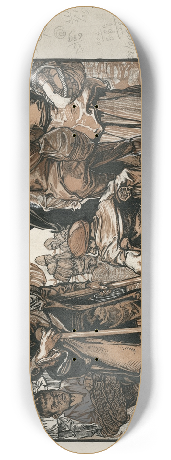 Johannes Josephus Aarts - Beggars and cripples 8.25 inch art skate deck