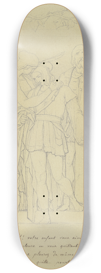 Johannes Thomas - Abschied eines Sohnes von seinen Eltern 8.25 inch art skate deck