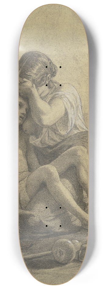 Johann Heinrich Hasselhorst - Hagar and Ishmael 8.25 inch art skate deck