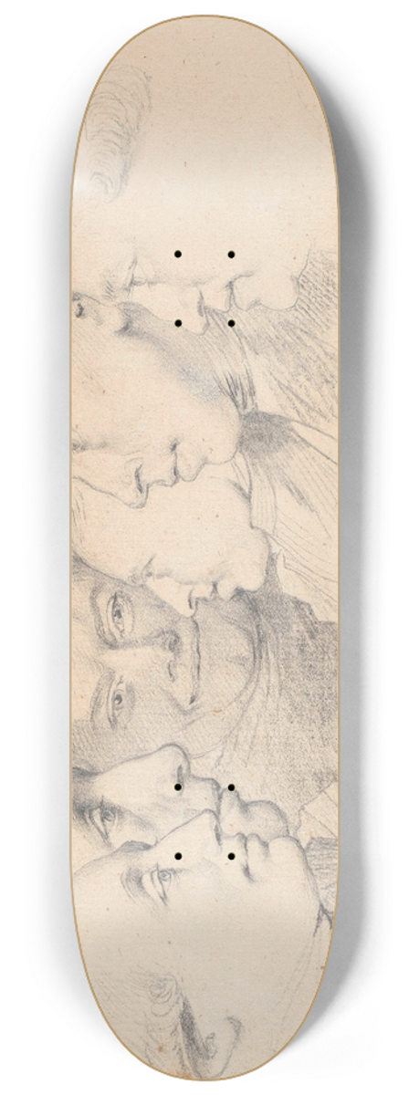 Jens Juel - Seks portrthoveder 8.25 inch art skate deck