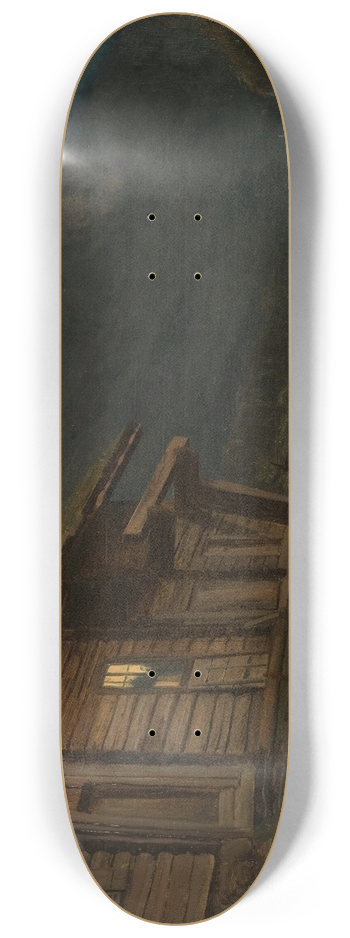Amaldus Nielsen - Sommernatt, Setesdal 8.25 inch art skate deck