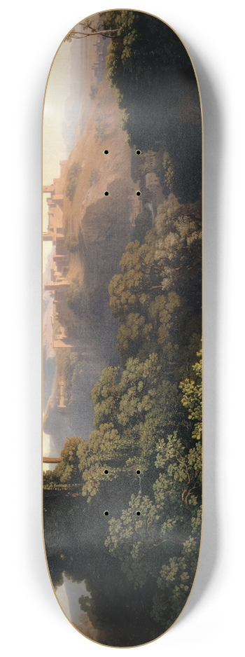 Johann Jakob Frey - Landscape Near Granada 8.25 inch art skate deck