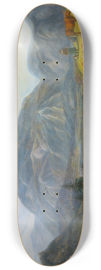 Jens Peter Mller - View From Giesbach At The Lake Of Brinzer With Interlaken And The Jura Mountains 8.25 inch art skate deck