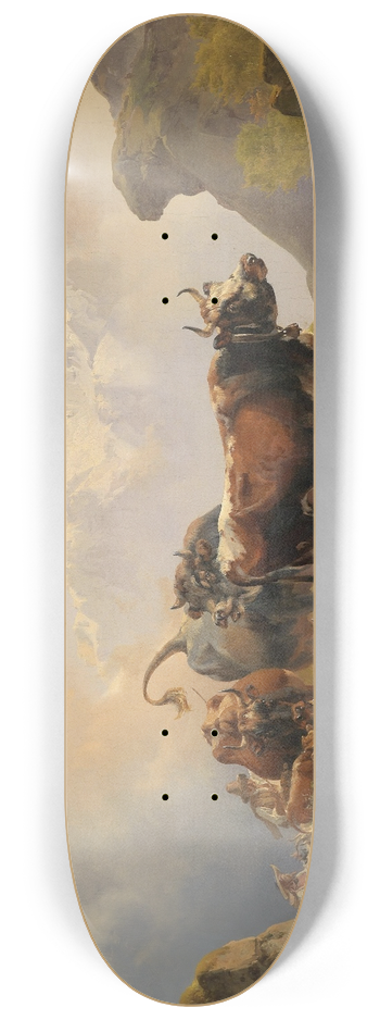 Johann Nepomuk Rauch - Almabtrieb 8.25 inch art skate deck