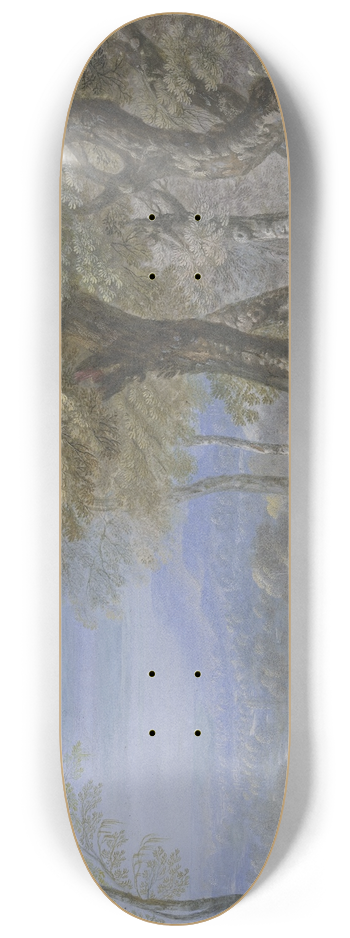 JOHANN NIKOLAUS GASSNER - Sommerlandschaft mit Durchblick durch einen Buchenwald 8.25 inch art skate deck