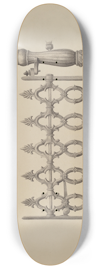 Jerome Hoxie - Gate and Gatepost 8.25 inch art skate deck