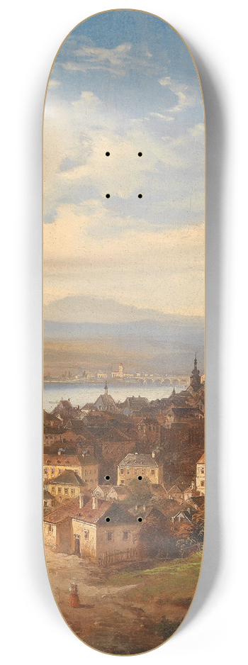 Johann Wilhelm Jankowski - Blick auf Krems 8.25 inch art skate deck