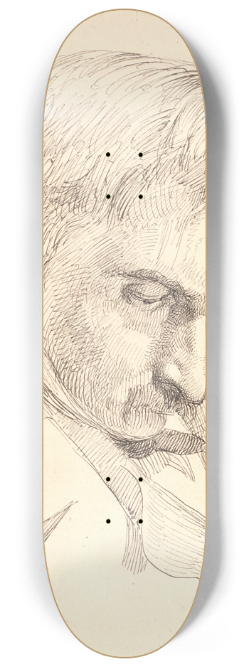 Johan Thomas Lundbye - Portrt af en af kunstnerens brdre 8.25 inch art skate deck