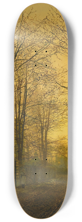 John Atkinson Grimshaw - October After Glow 8.25 inch art skate deck
