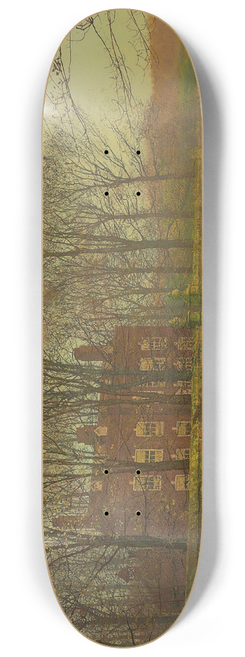 John Atkinson Grimshaw - The Rookery 8.25 inch art skate deck