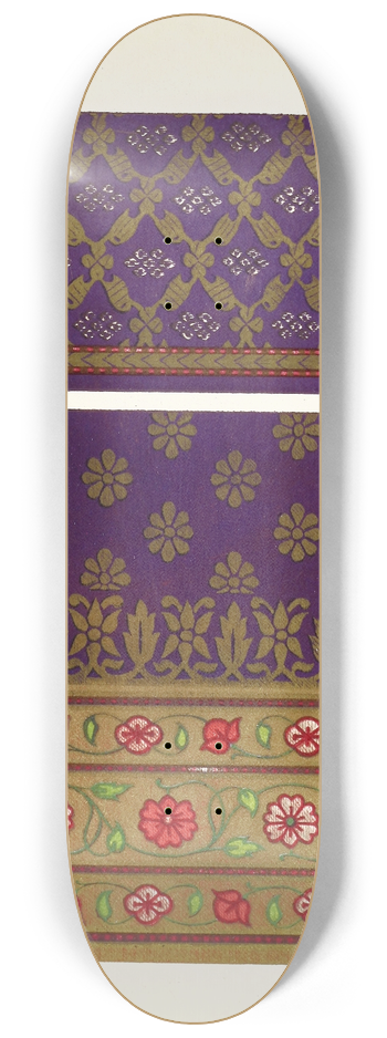 John Charles Robinson - Indian Silk and Gold Tissues 8.25 inch art skate deck
