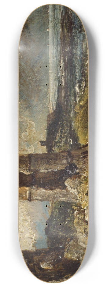 John Constable - Hadleigh Castle 8.25 inch art skate deck