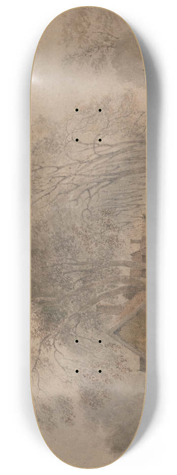 John Crome - A House Among Trees 8.25 inch art skate deck