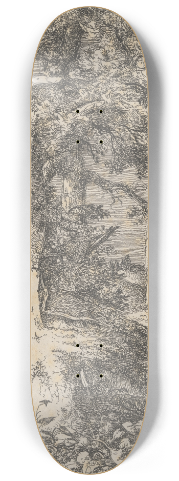 John Crome - Wooded Landscape 8.25 inch art skate deck