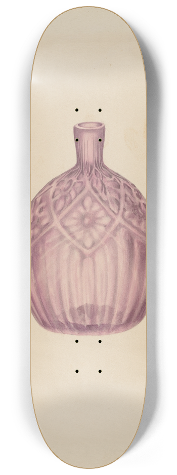 John Dana - Glass Cologne Bottle 8.25 inch art skate deck