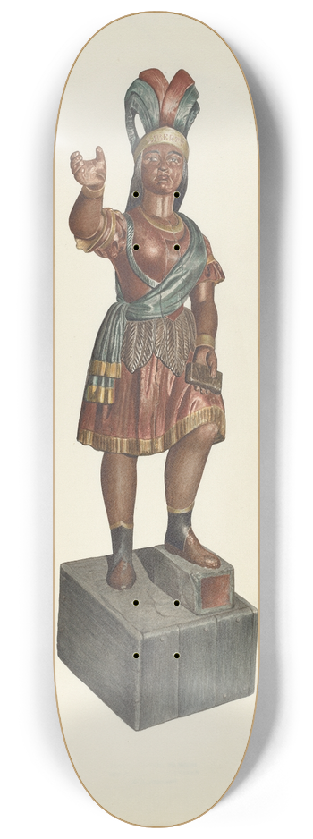 John Davis - Cigar Store Indian 8.25 inch art skate deck