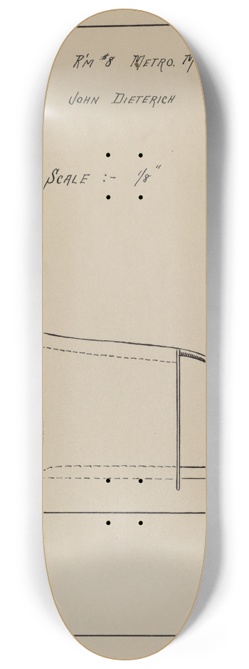 John Dieterich - Sofa 8.25 inch art skate deck