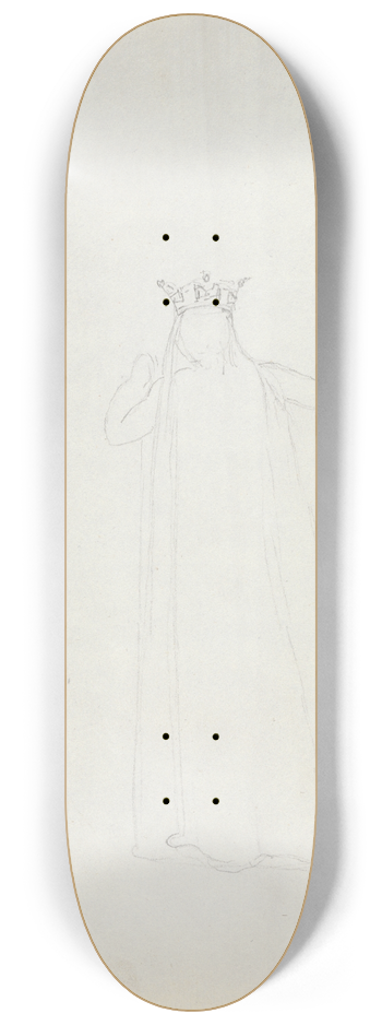 John Flaxman - Back View of Mrs. Siddons 8.25 inch art skate deck
