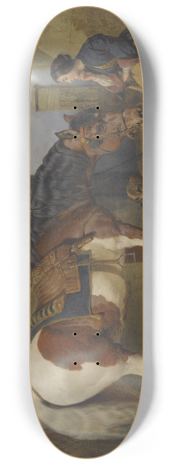 John Frederick Herring Snr. - The Watering Place 8.25 inch art skate deck