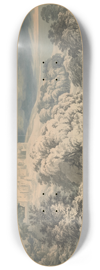 John Glover - St. Donats Castle, Glamorganshire 8.25 inch art skate deck