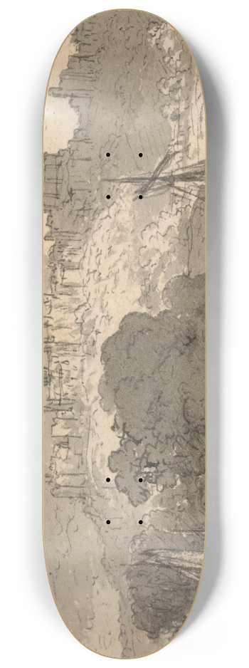 John Glover - Windsor Castle 8.25 inch art skate deck