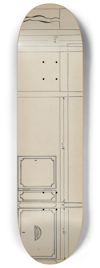 J.F. Rust - Sideboard 8.25 inch art skate deck