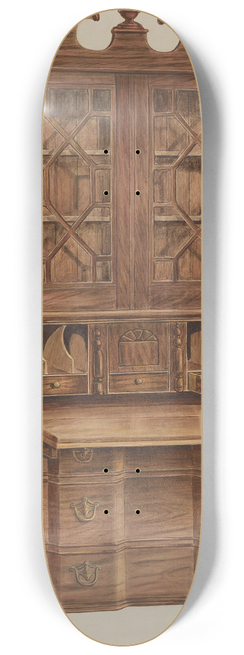 John Hall - Block-front Secretary (walnut) 8.25 inch art skate deck