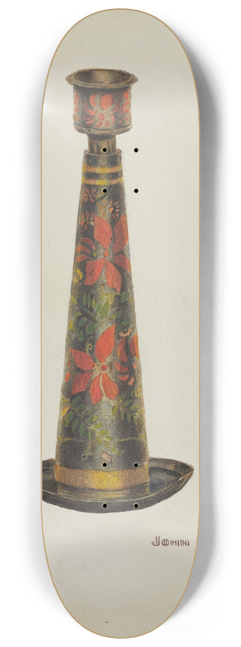 John Hall - Toleware Candlestick 8.25 inch art skate deck