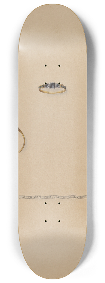 John H. Tercuzzi - Mourning Ring 8.25 inch art skate deck