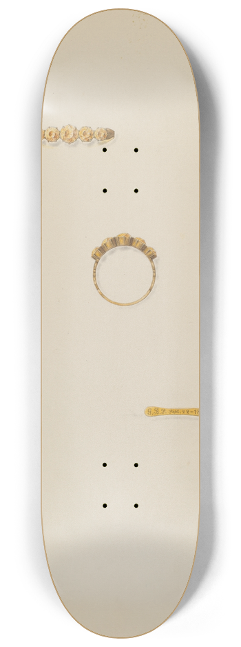 John H. Tercuzzi - Topaz Ring 8.25 inch art skate deck