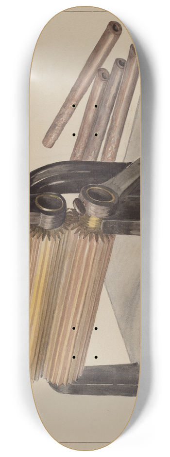 J. Howard Iams - Fluting Iron 8.25 inch art skate deck