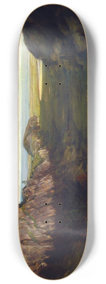 John La Farge - The Last Valley  Paradise Rocks 8.25 inch art skate deck