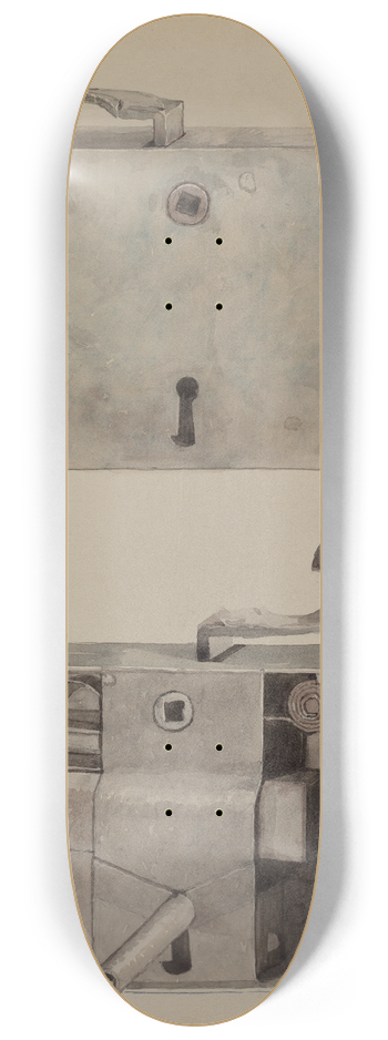 J. Howard Iams - Wrought Iron Lock 8.25 inch art skate deck