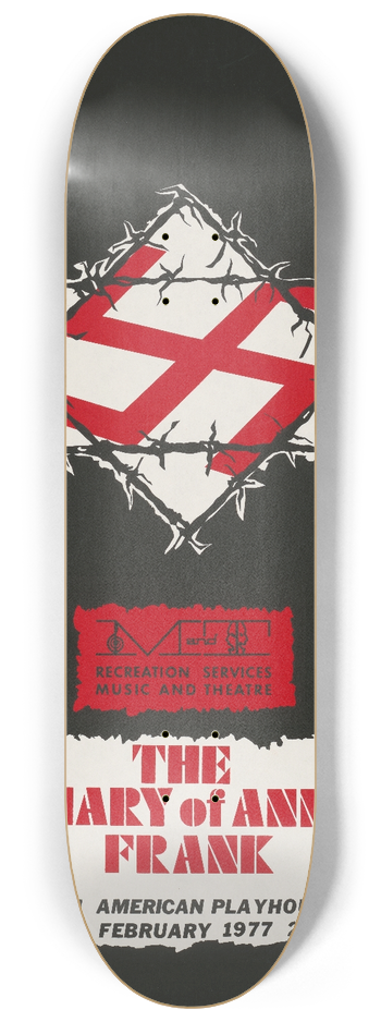 Jim Thorpe - The diary of Anne Frank 8.25 inch art skate deck