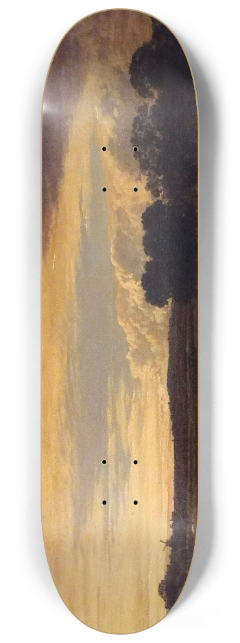 John Linnell - Evening, Storm Clearing Off 8.25 inch art skate deck