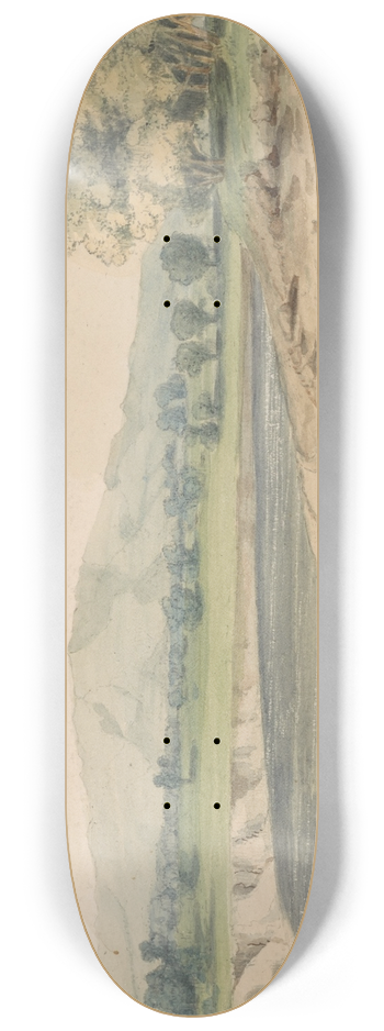 John Mix Stanley - Milk River and PantherMountain 8.25 inch art skate deck