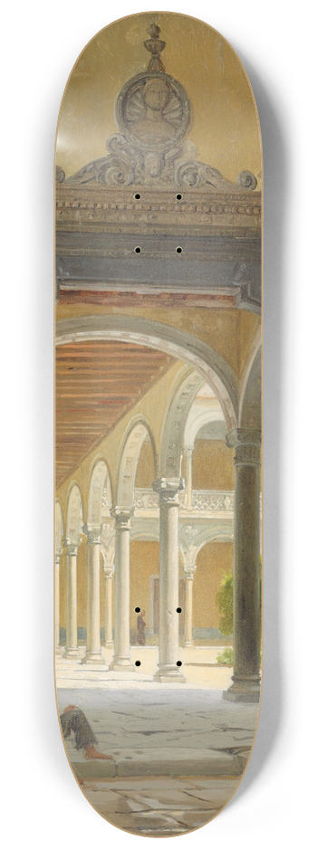 John Peter Kornbeck - An Italian cloister 8.25 inch art skate deck