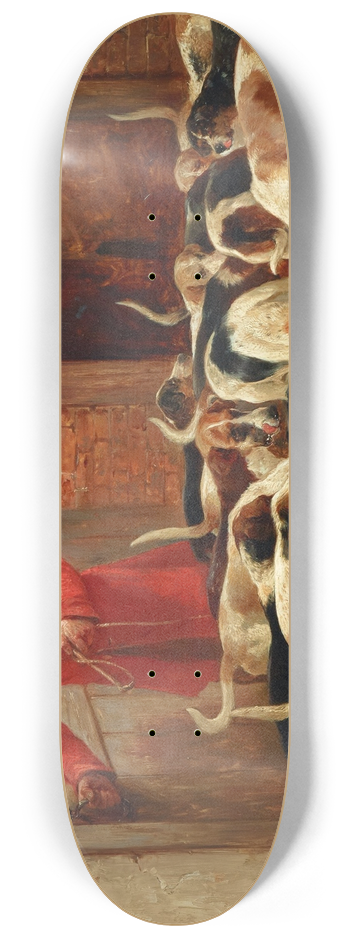 John Sargeant Noble - Beagles before the Hunt 8.25 inch art skate deck