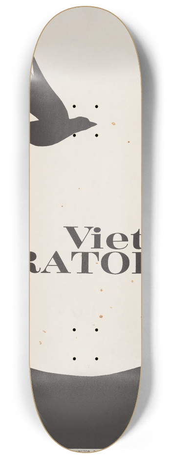 John Scheider - Viet Nam moratorium 8.25 inch art skate deck