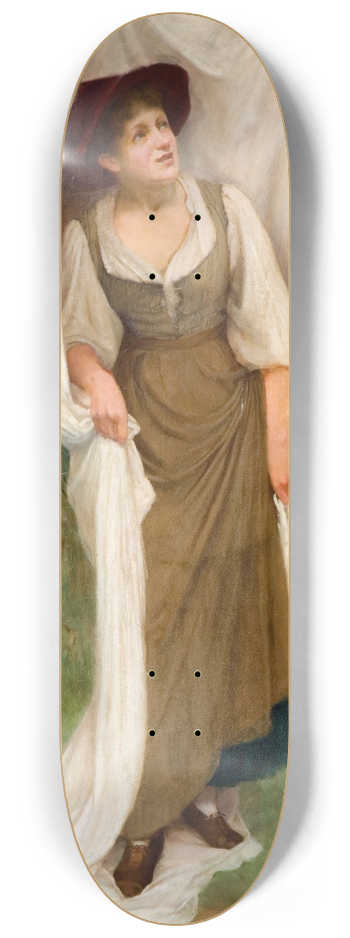 John Scott - Laundress Startled By A Blackbird 8.25 inch art skate deck