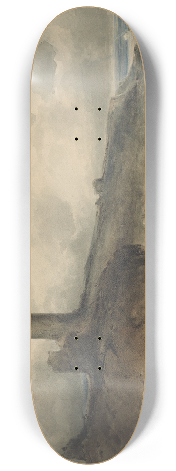 John Sell Cotman - Aberystwyth Castle 8.25 inch art skate deck