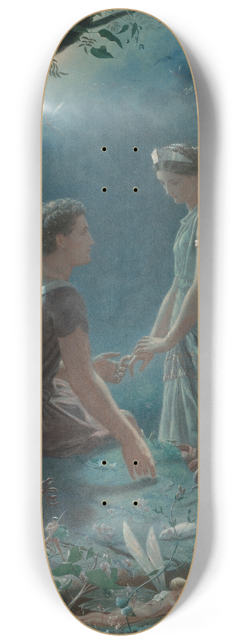 John Simmons - Hermia And Lysander, A Midsummer Nights Dream 8.25 inch art skate deck