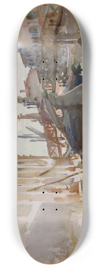 John Singer Sargent - Giudecca 8.25 inch art skate deck