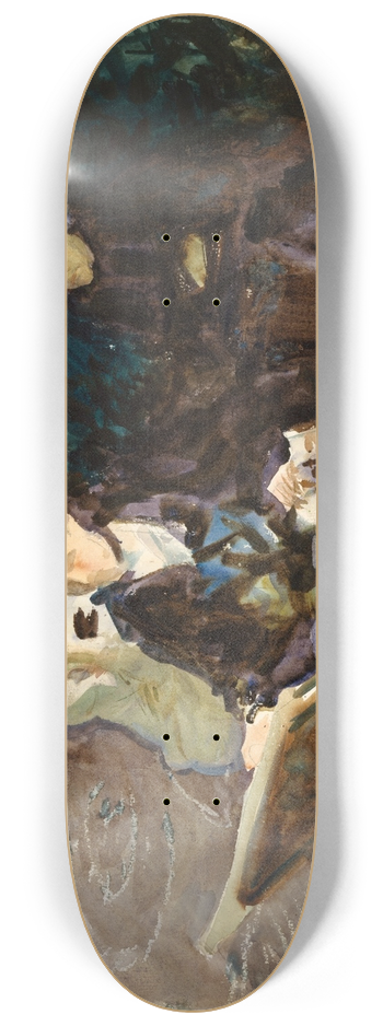 John Singer Sargent - In the Generalife 8.25 inch art skate deck