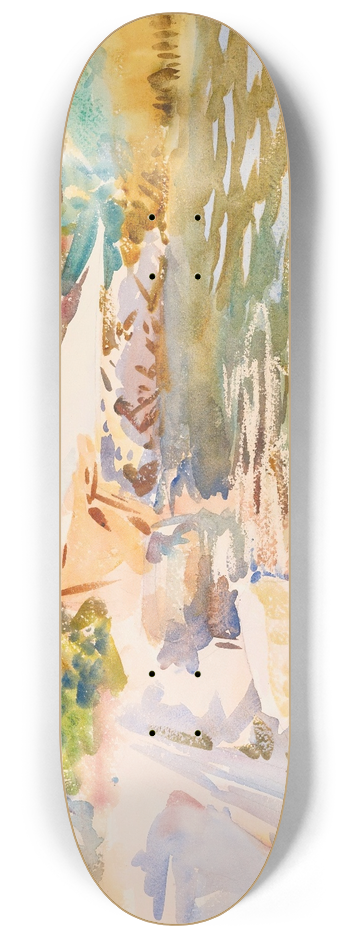 John Singer Sargent - LakeGarda 8.25 inch art skate deck