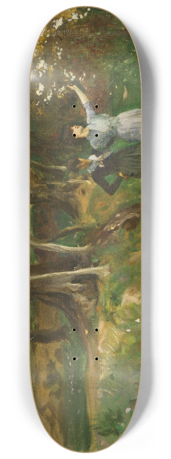 John Singer Sargent - Landscape with Women in Foreground 8.25 inch art skate deck