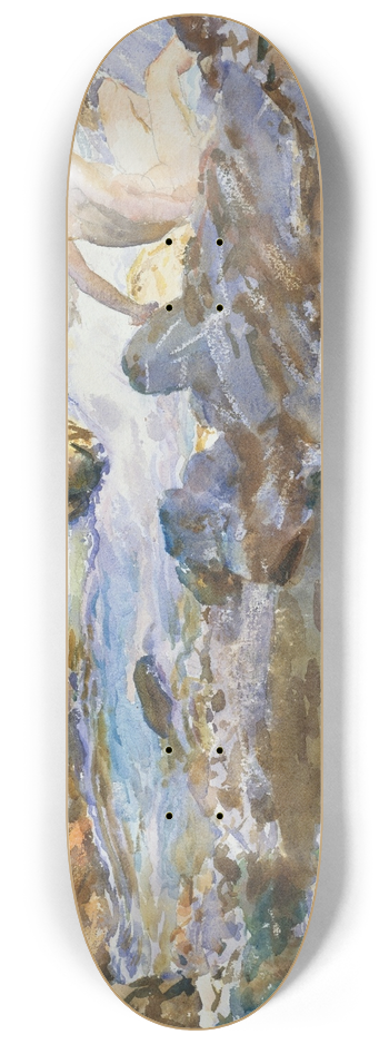 John Singer Sargent - Mountain Stream 8.25 inch art skate deck