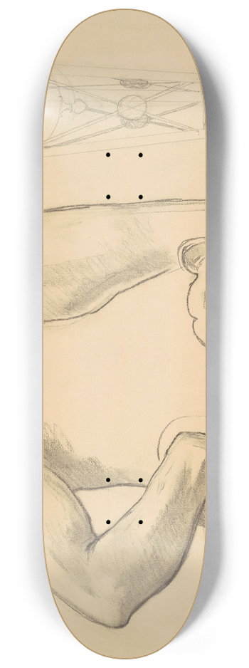 John Singer Sargent - Studies for Classic and Romantic Art 8.25 inch art skate deck